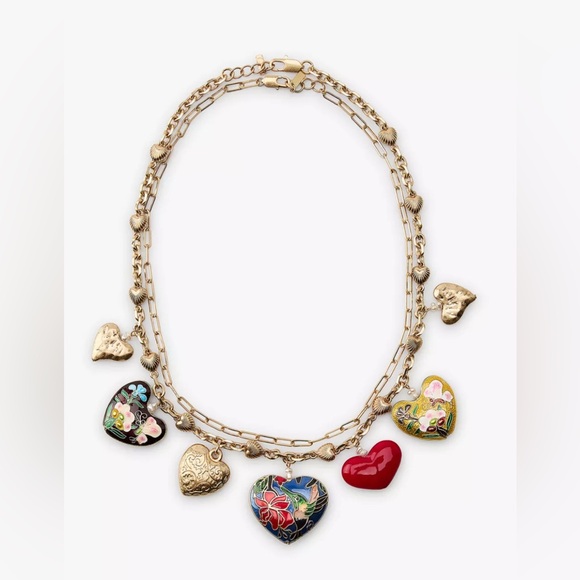 Nwt- zara- two pack heart necklaces - Picture 2 of 4